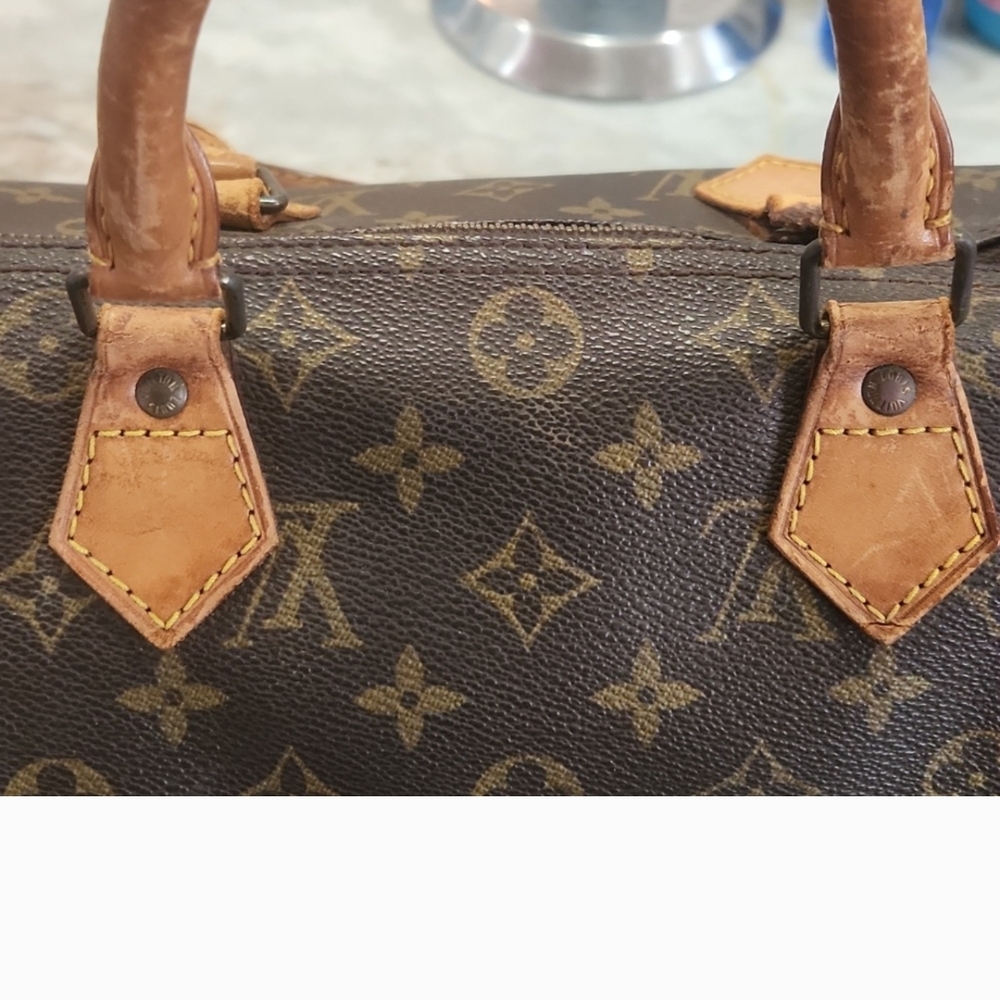 Louis Vuitton Brown Monogram Satchel - Picture 7 of 15